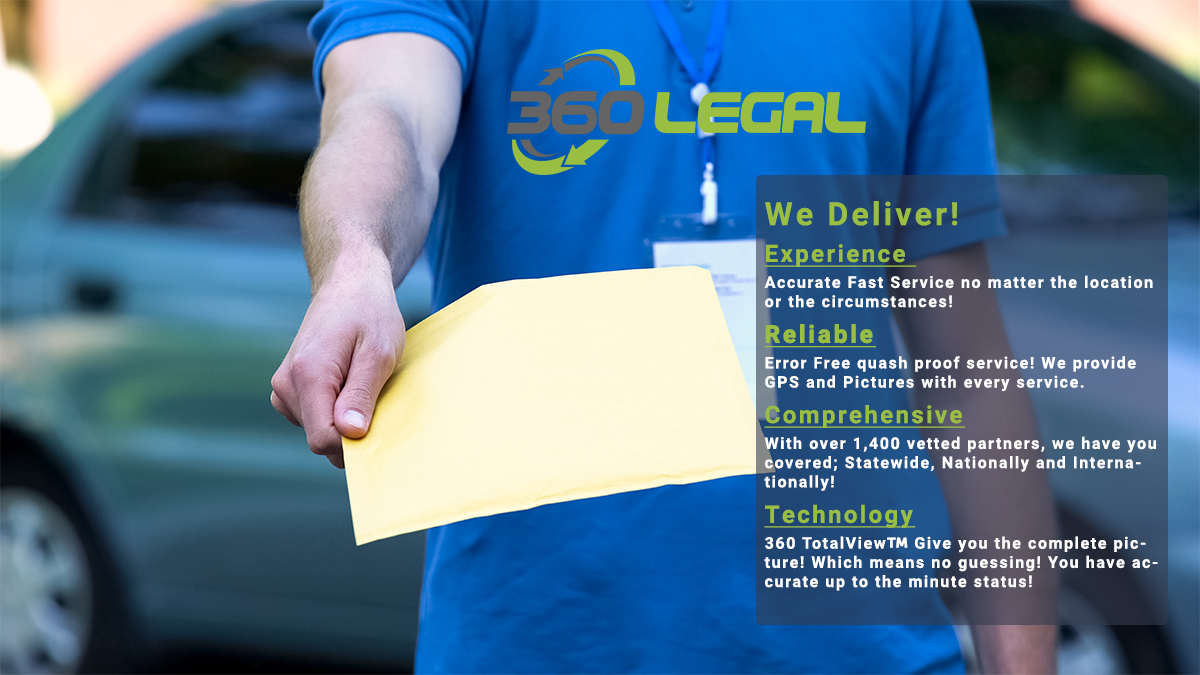 360 Legal, Process Server, Legal Technology